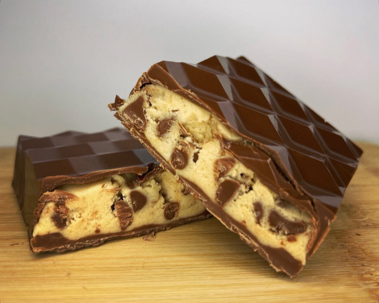 Cookie Dough Stuffed Chocolate Bar